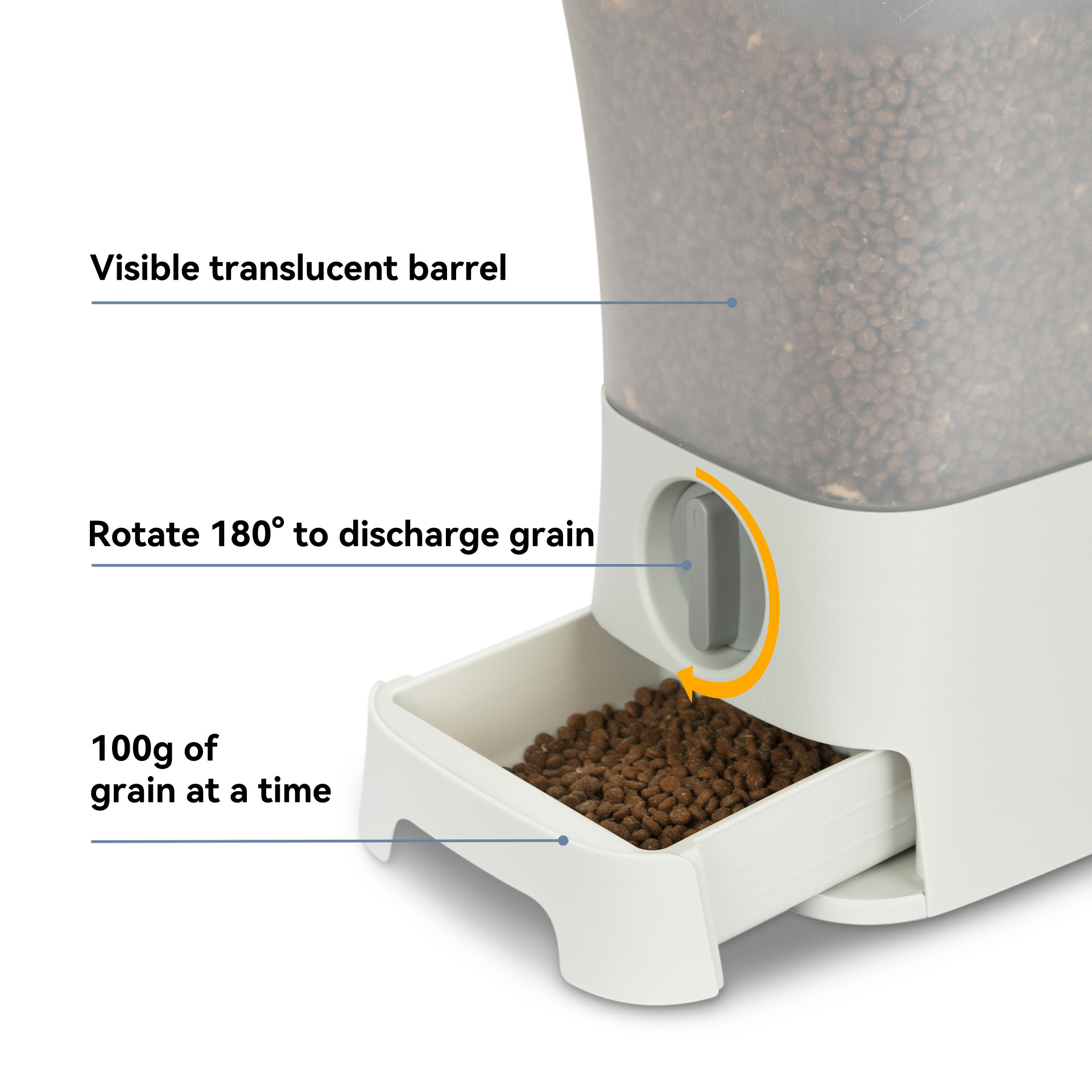 Quantitative grain storage bucket pet multi-functional grain storage bucket moisture-proof lock fresh