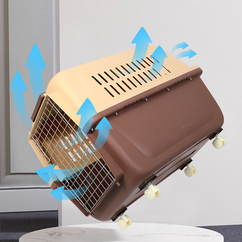 Oversized Pet Aviation Box Portable Pet Flight Nest Portable Dog Kennel Travel Cage Cat Crate