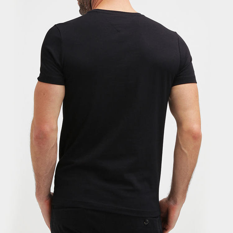 High Quality 95 cotton 5 spandex t shirts Tee Basic Blank Plain Mens Slim Fit T Shirt Wholesale