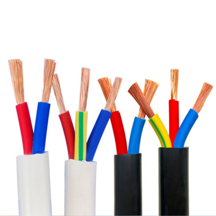 China manufacturer PVC insulated 3 core 4 core 5 core electric flexible wire line power cable