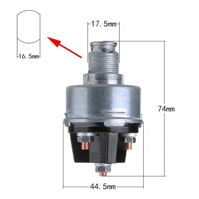 Universal 12V Ignition Switch With 2 Keys 4 Position