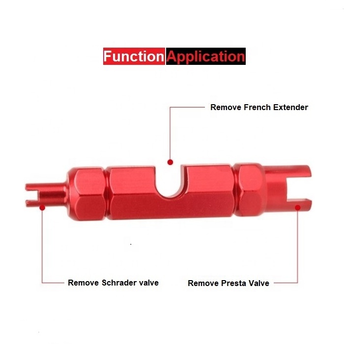 Valve Core Removal Tool for Presta & Schrader Tubeless Cycling Tires