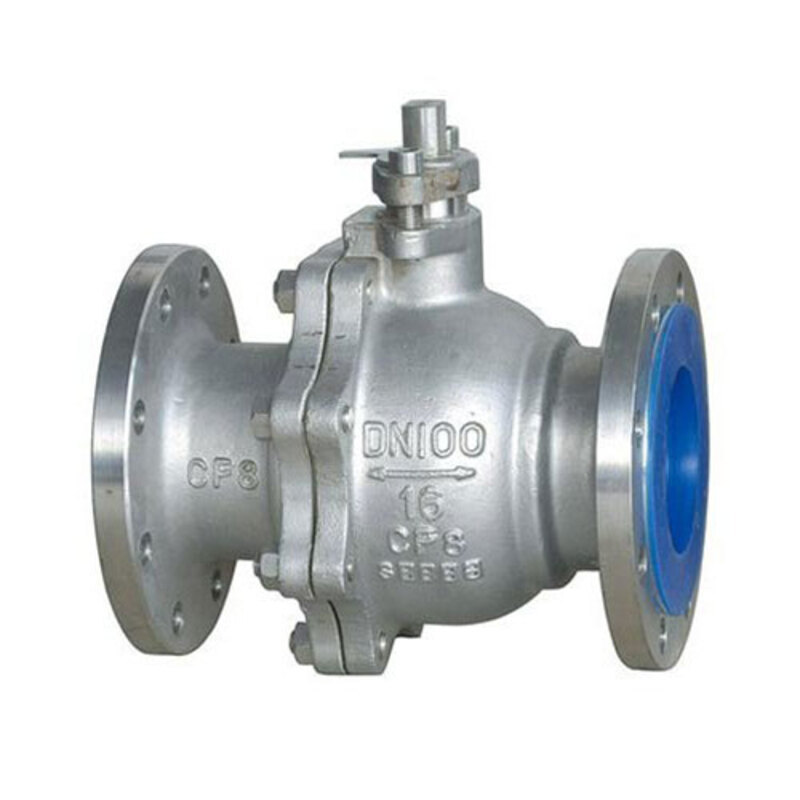 High Quality Pn16 Dn50-dn150 Cf8 Stainless Steel Flange High Temperature Ball Valve