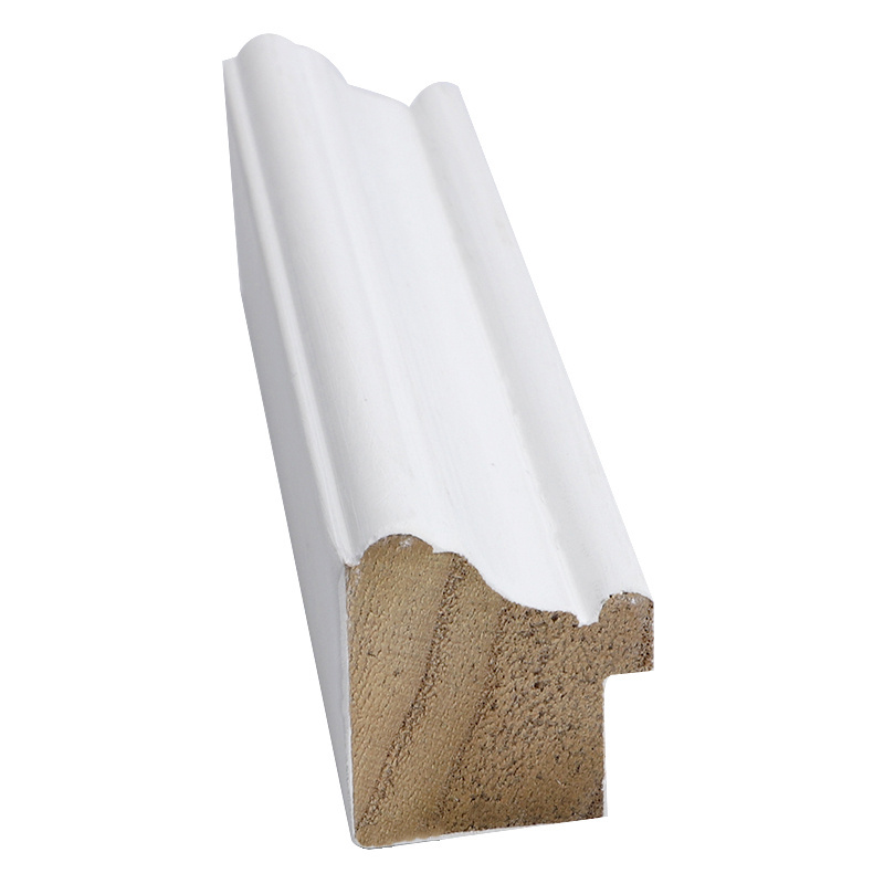 Wood Mouldings for Door Frame White Primed Wall Panel Decorative Molding