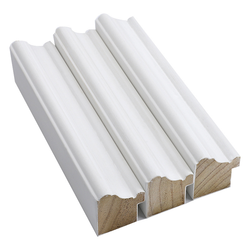 Wood Mouldings for Door Frame White Primed Wall Panel Decorative Molding