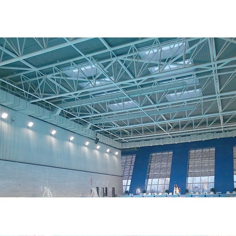 Durable prefabricated metal roof space framework swimming pool