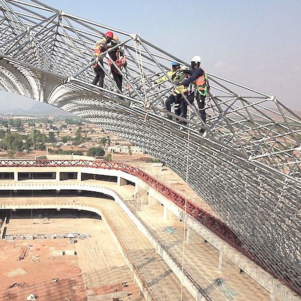 Steel Space Frame truss stadium bleachers roof