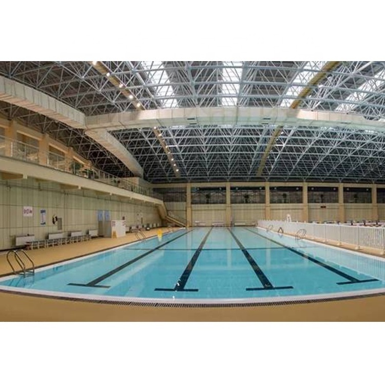 Large span steel structure indoor swimming pool metal roof