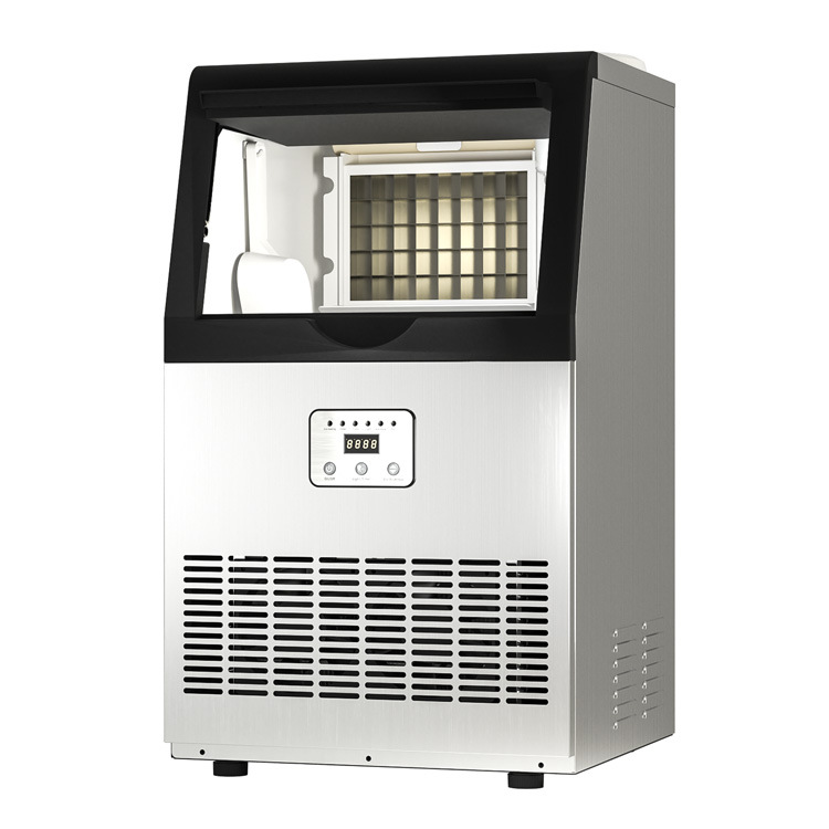 Commercial milk tea shop Large 85/120/160kg large capacity small automatic square ice machine factory