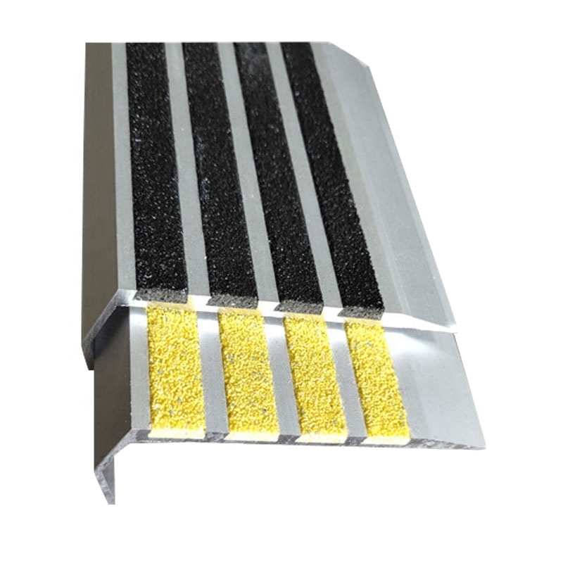 High quality good price carborundum stair covering step corner strip protector nonslip plate tile trim edge stair nosing