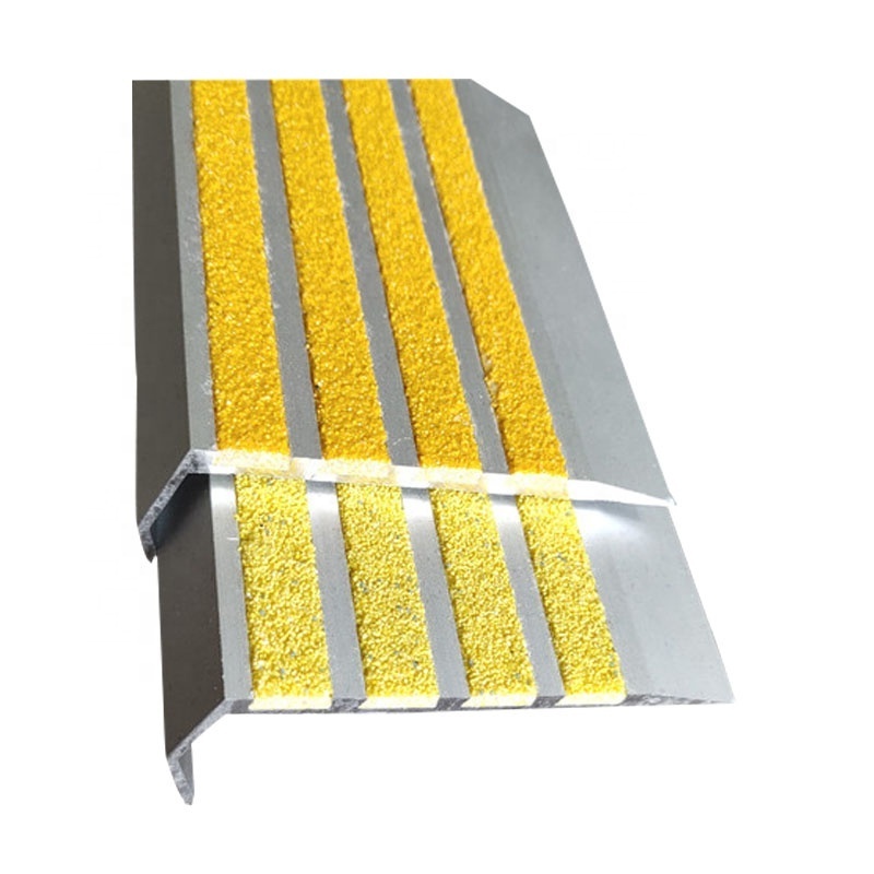 High quality good price carborundum stair covering step corner strip protector nonslip plate tile trim edge stair nosing