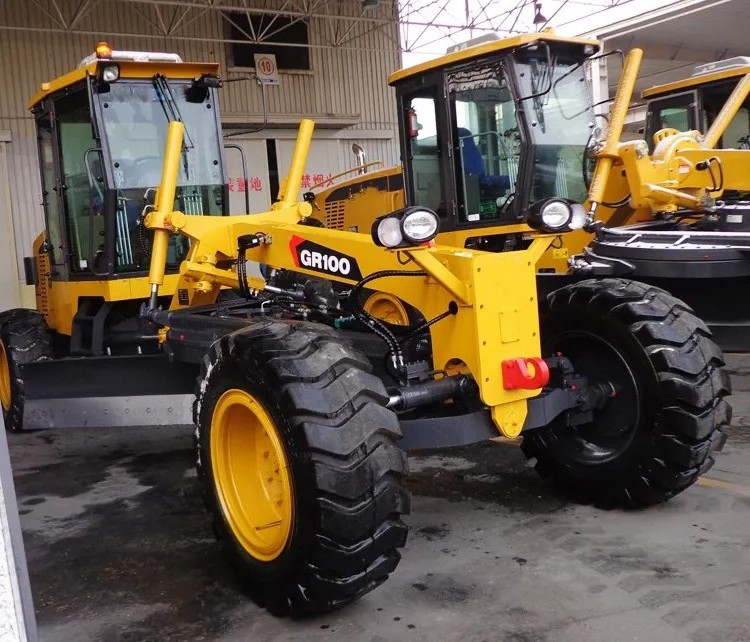 Top brand GR100 road grader machine 100hp 7ton mini motor grader for sale