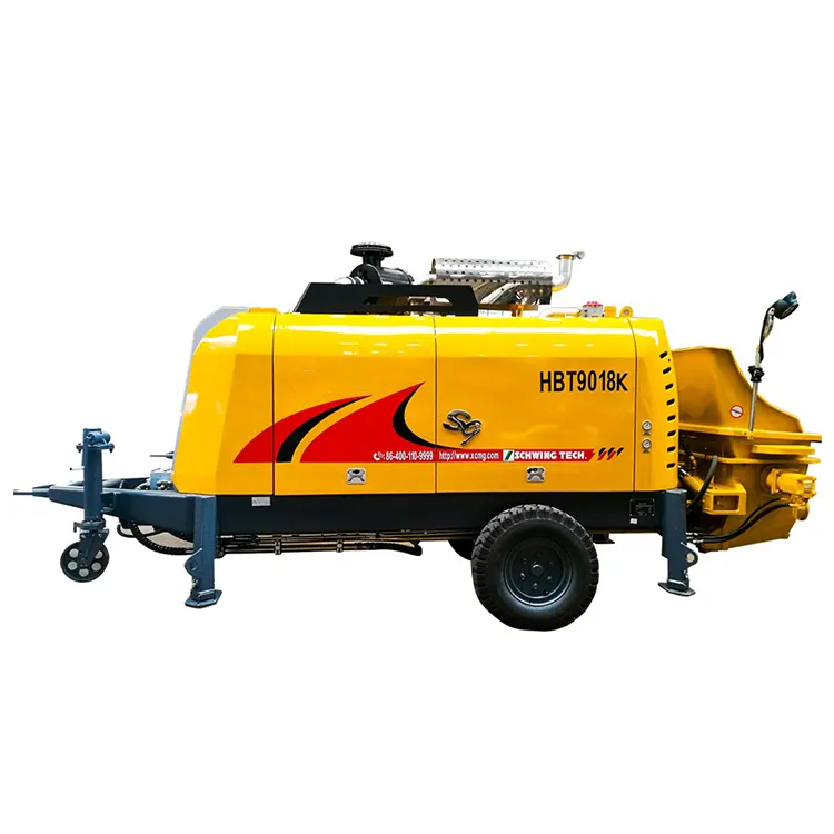 HBT9018K Trailer Concrete Pump Concrete Pump Machine For Sale