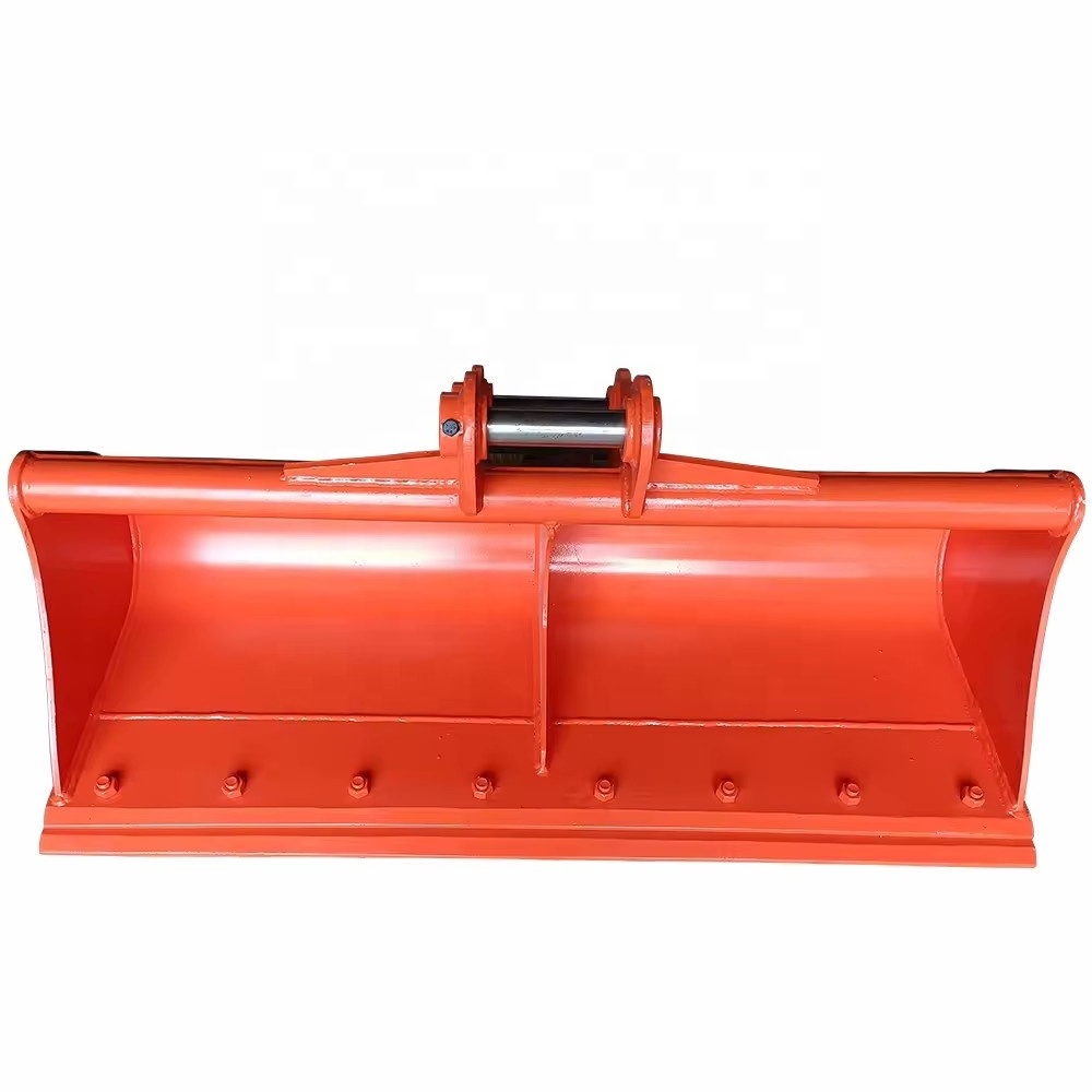 Caterpillar Parts Excavator Attachment Mini Excavator Mud Bucket Tilting Clean Up Buckets With Hydraulic Cylinder