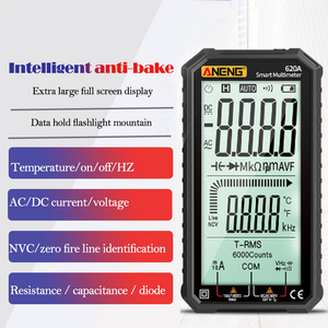 Factory Direct Sale Super Full Screen Rechargeable 6000 Counts Auto Range Digital Professional Multimeter