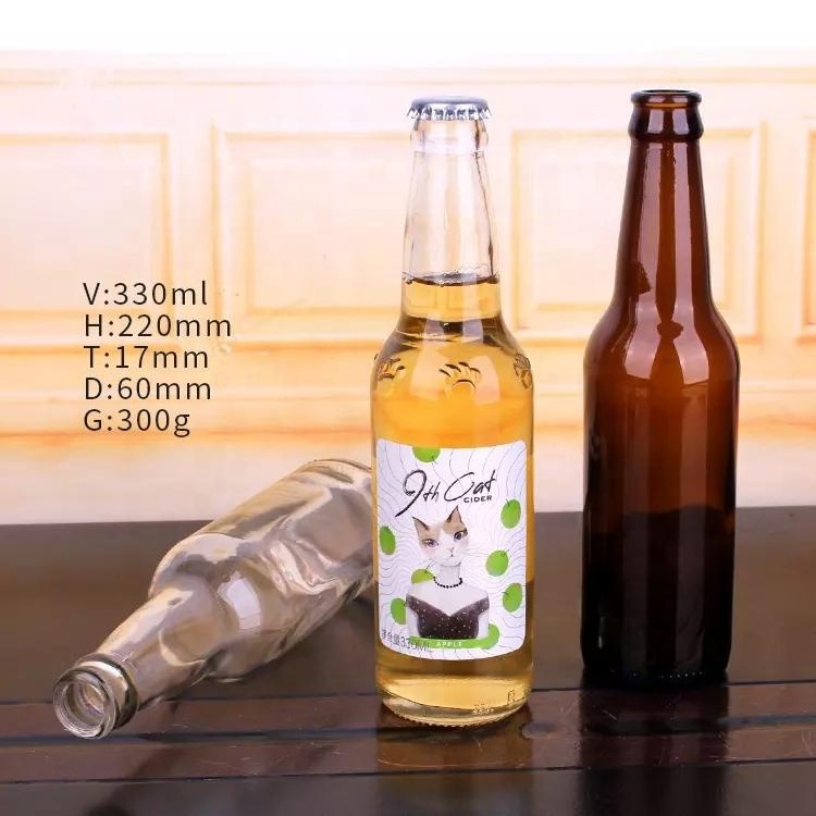 330 ml 500 ml 1000 ml 1 liter amber beer soda swing top glass bottle with lid thickened brown glass bottle