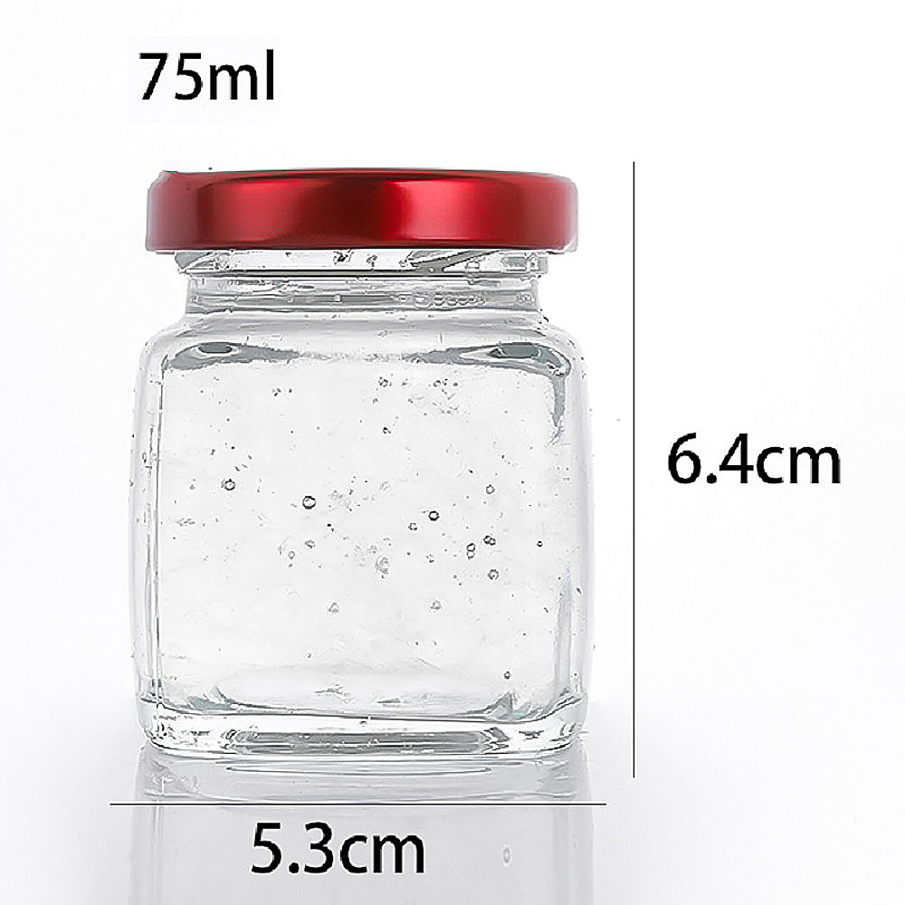 Wholesale caviar honey jar clear glass jam pickles bird's nest bottle empty wide mouth mason jar