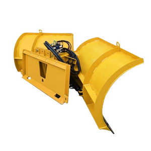 Snow Remove Blade Mount On Skid Steer Loader Mini Wheel Loader V Shaped Snow Blade Snow Plow for Skid Steer Loader