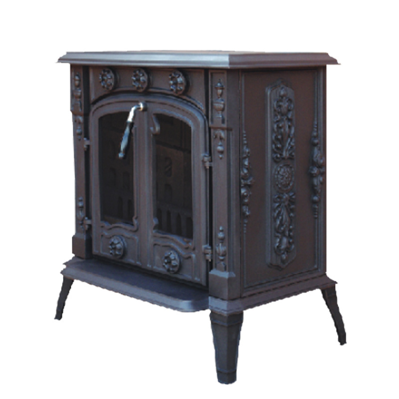 18Kw Fireplace Freestanding European Double Door China Portable Modern Cast Iron Wood Stove