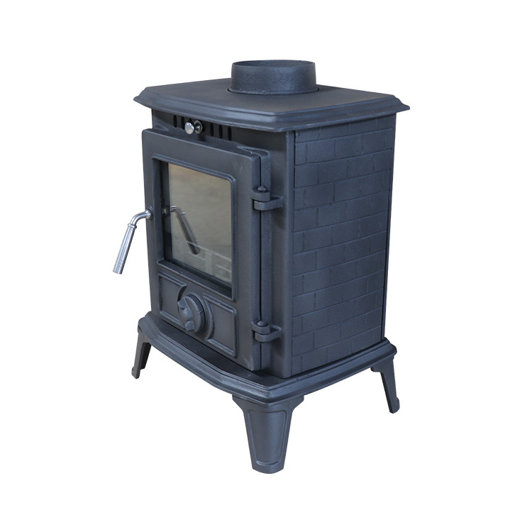 JA060 Double Doors Cast Iron Fireplace Stove With Oven Wood Burning Stove