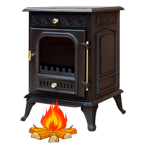 Hot Sale Mini Embedded Flame Control Indoor True Fire Cast Iron Fireplace Wood Burning Stoves