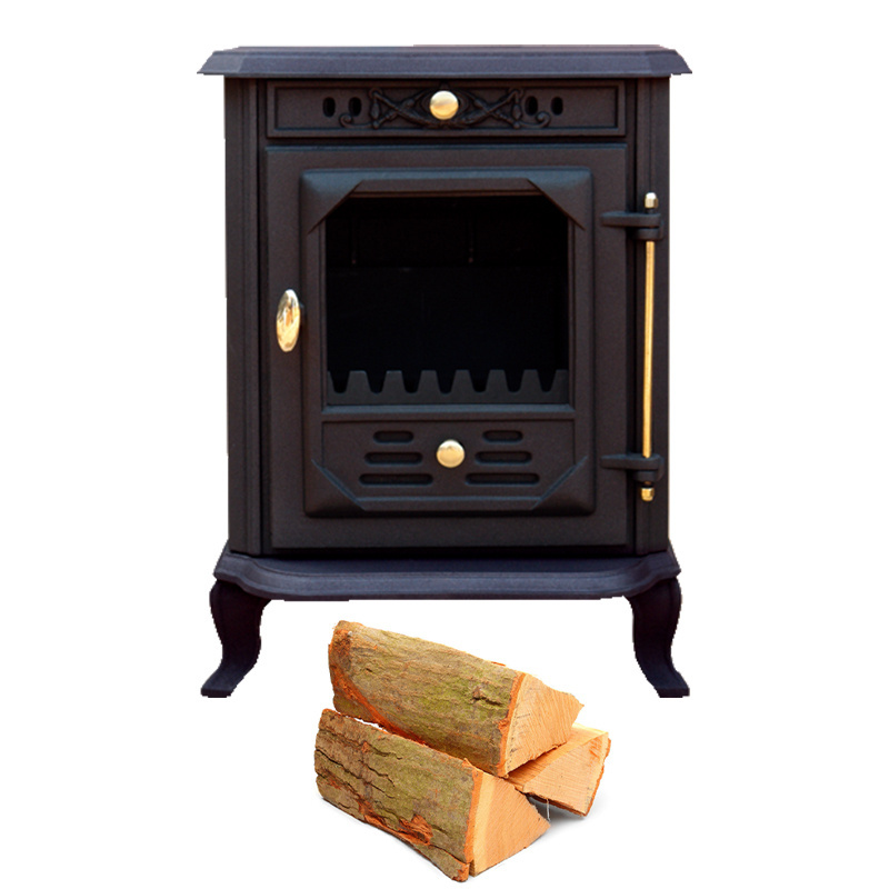 Cast Iron Glass Door Wood Burning Stove /Parts/ Heating Area 90-300sqm For Sale