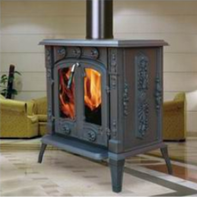 18Kw Fireplace Freestanding European Double Door China Portable Modern Cast Iron Wood Stove