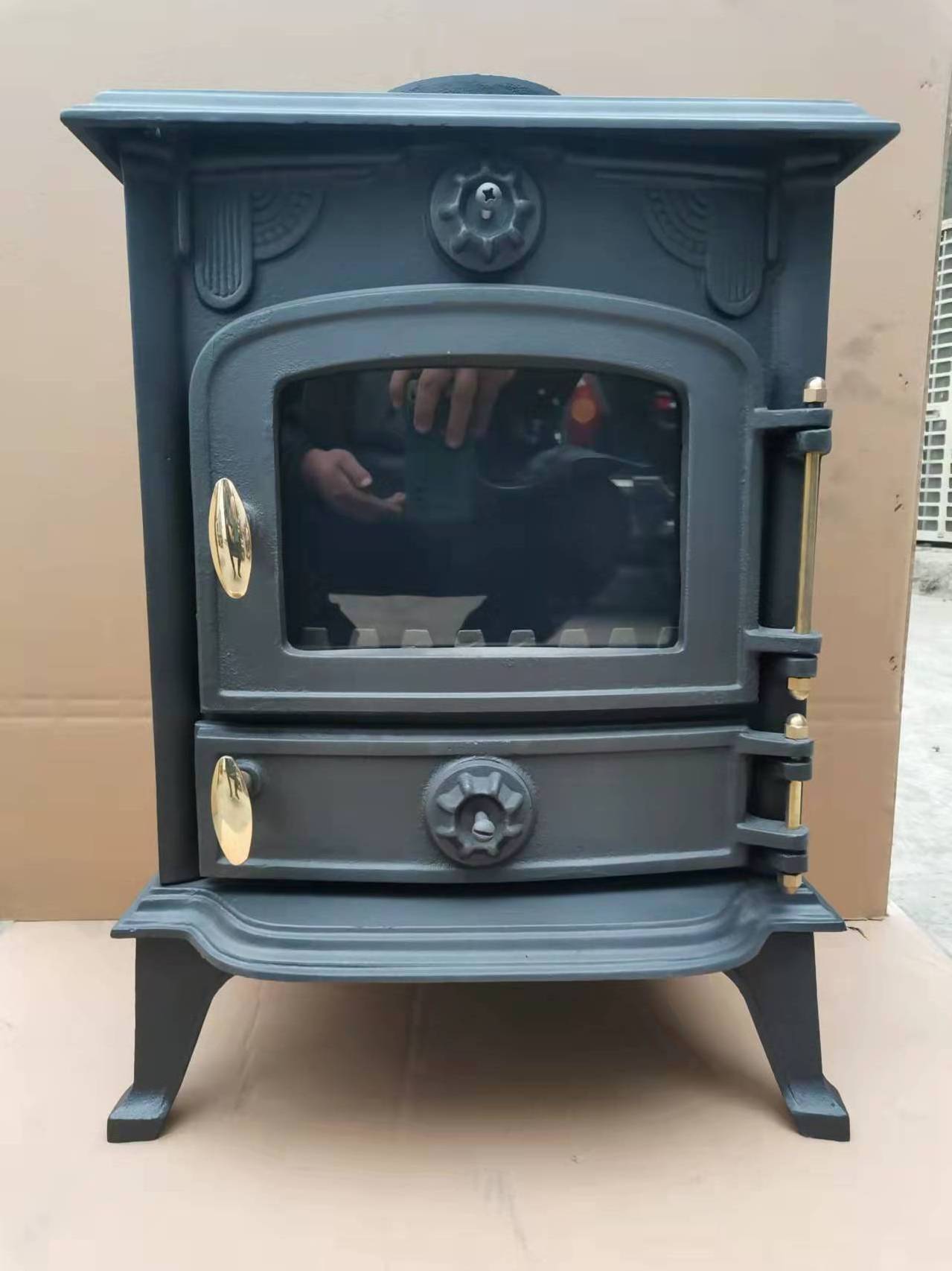 Multifuel Eco design CE Approved European Mini Wood Stove Small Room Heater Cast Iron Fireplaces Wood Coal Stoves