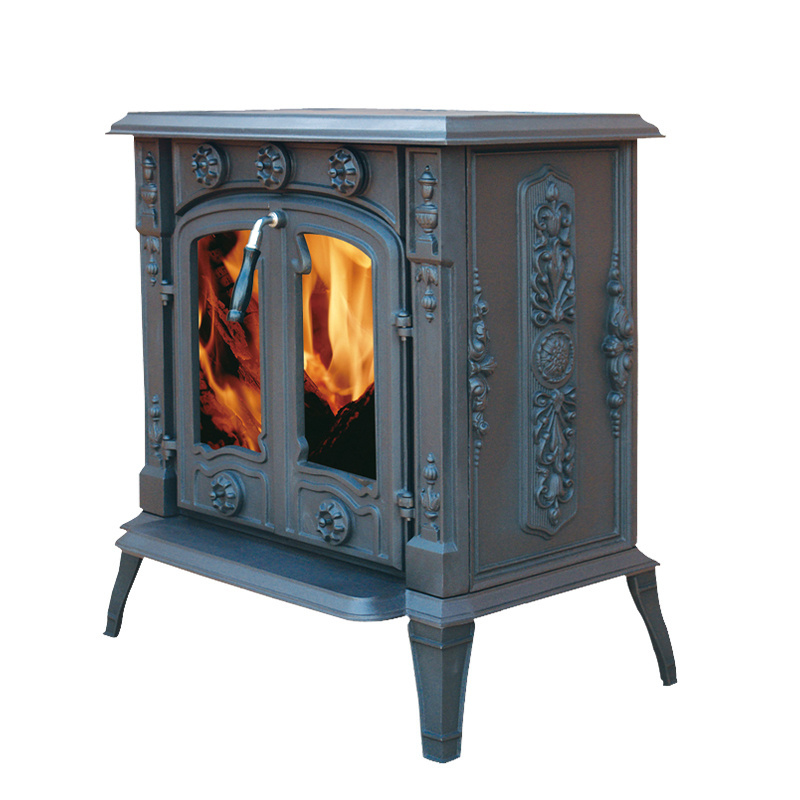 18Kw Fireplace Freestanding European Double Door China Portable Modern Cast Iron Wood Stove