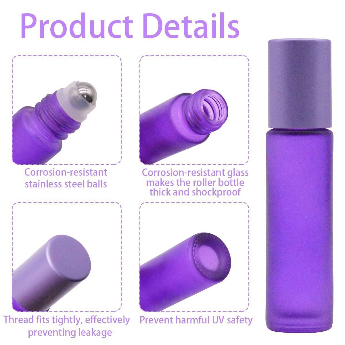 5ml 10 ml Crystal Fancy Empty Deodorant Essential Oil Roll On Glass Bottle Perfume Roller Attar Bottle with for Ball