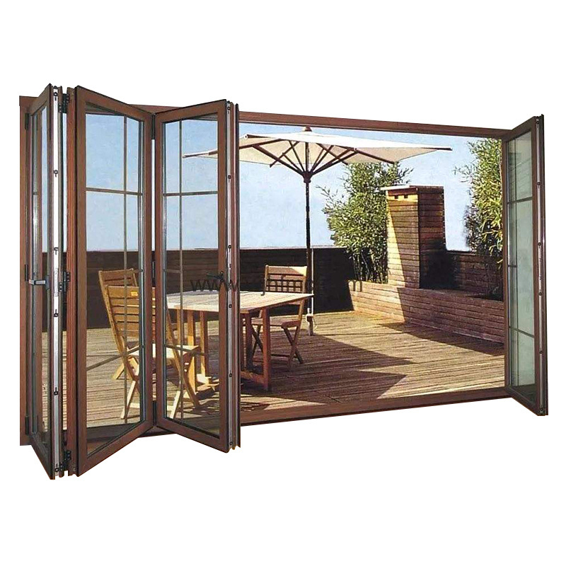 Aluminum Folding Door Aluminum Aluminium Patio Folding Glass Doors Outswing Energy Efficient Bifold Door