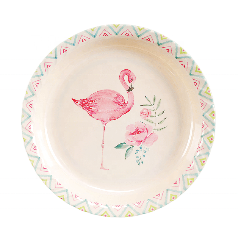 Wholesale hot sale melamine plate dinnerware with custom print