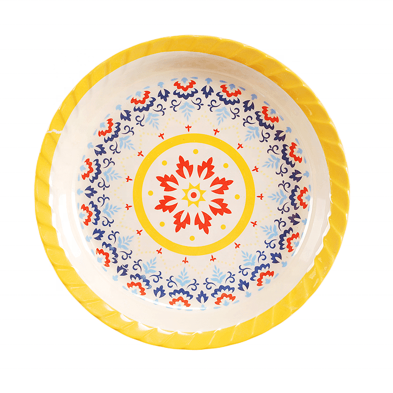 Wholesale hot sale melamine plate dinnerware with custom print