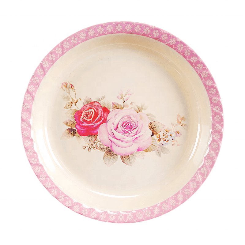 Wholesale hot sale melamine plate dinnerware with custom print