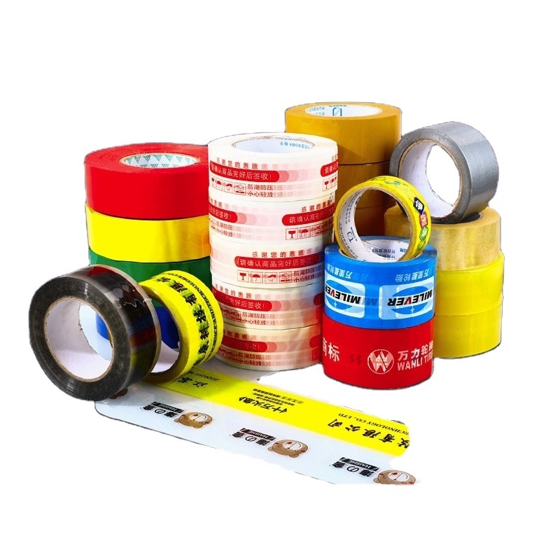 Custom Super Clear Opp Box Fragile Acrylic Adhesive Logo Packaging Tape Brown Bopp Printed Carton Sealing Packing Tape