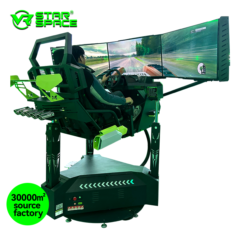 Hot Selling Products 9D Virtual Reality 3 Screen VR Racing Simulator Dynamic Platform Racing Arcade Game Machine