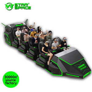 Star Space VR Machine Manufacturer 9D VR Roller Coaster Game 6/9/12 Seats Multiplayer VR Dynamic Cinema Driving Simulator