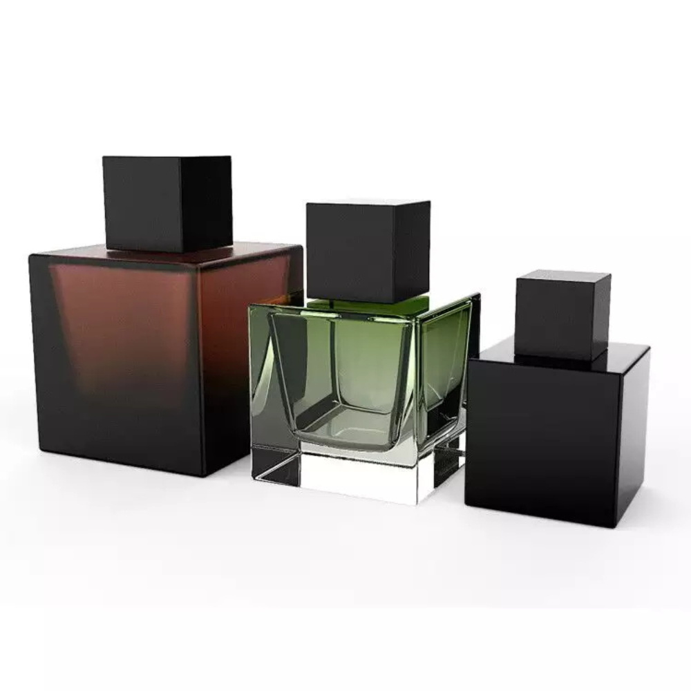 Fashion Luxury Design 30 ml 50 ml 100 ml Empty Square Glass Small 30ml Perfume Bottle 50ml