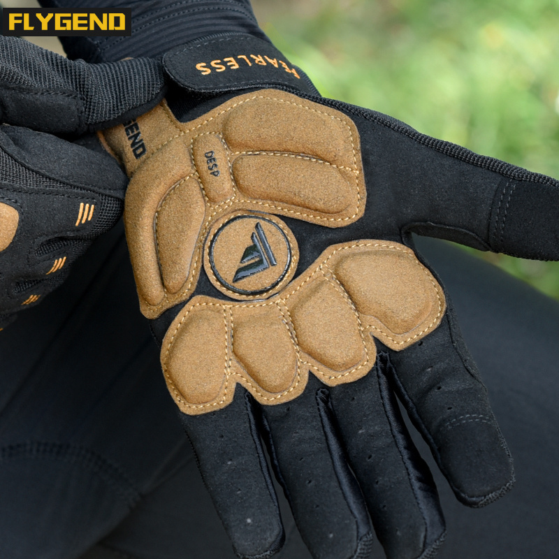 FLYGEND Waterproof Winter Touch Screen Windproof Heated Full Finger Scooter Motorcycle Bike Bicycle Cycling Gloves