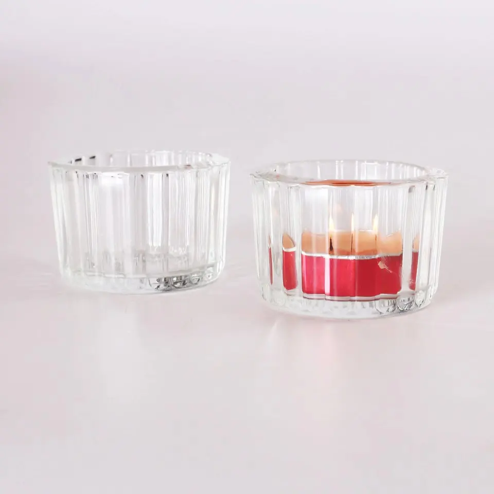 small tea light holder chunky glass tea light candle holder glass tea light votive holder