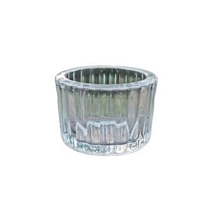 small tea light holder chunky glass tea light candle holder glass tea light votive holder