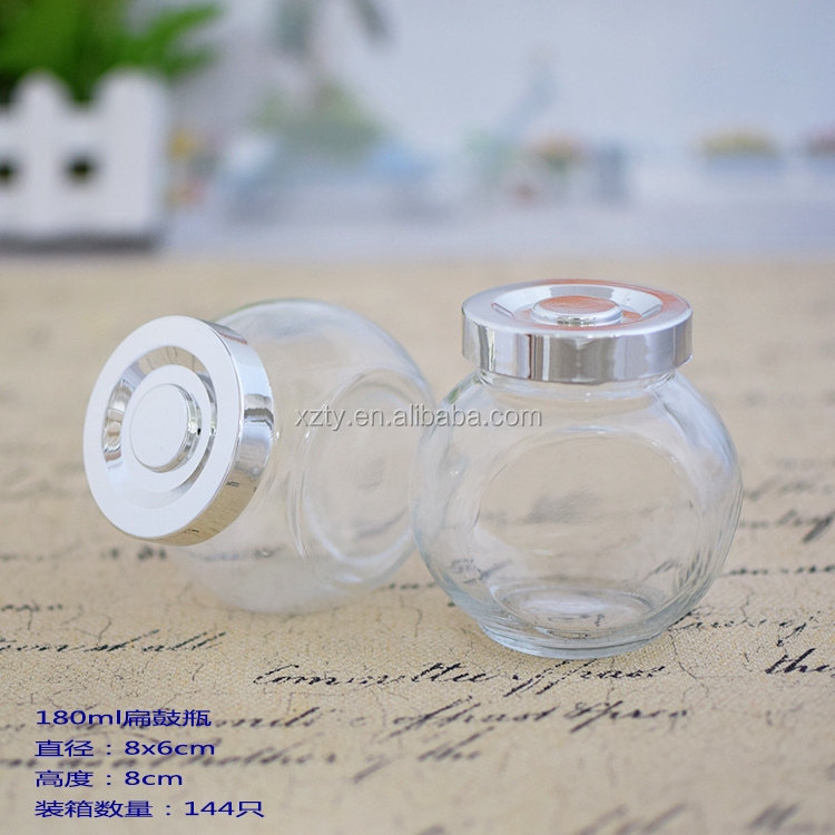 180ml candy spice use titled glass jar wholesale