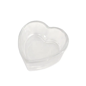 Wholesale heart shape cheap candle jar home decoration clear glass candle jar