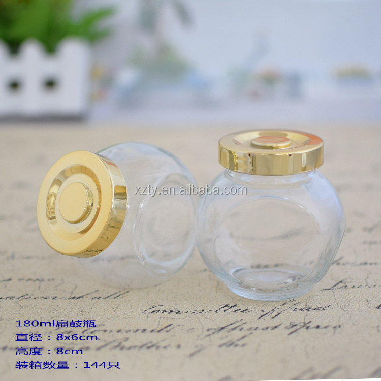 180ml candy spice use titled glass jar wholesale