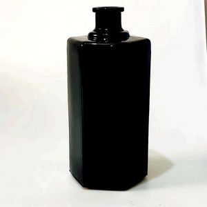 custom 500ml food grade original black glass bottles for liquor vodka wine gin rum