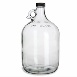 Large 500ml 1000ml 1500ml 2000ml 3000ml 4000ml 5000ml Gallon Transparent Glass Jugs/Bottles with Lid For Storing Liquor,Oil,Wine