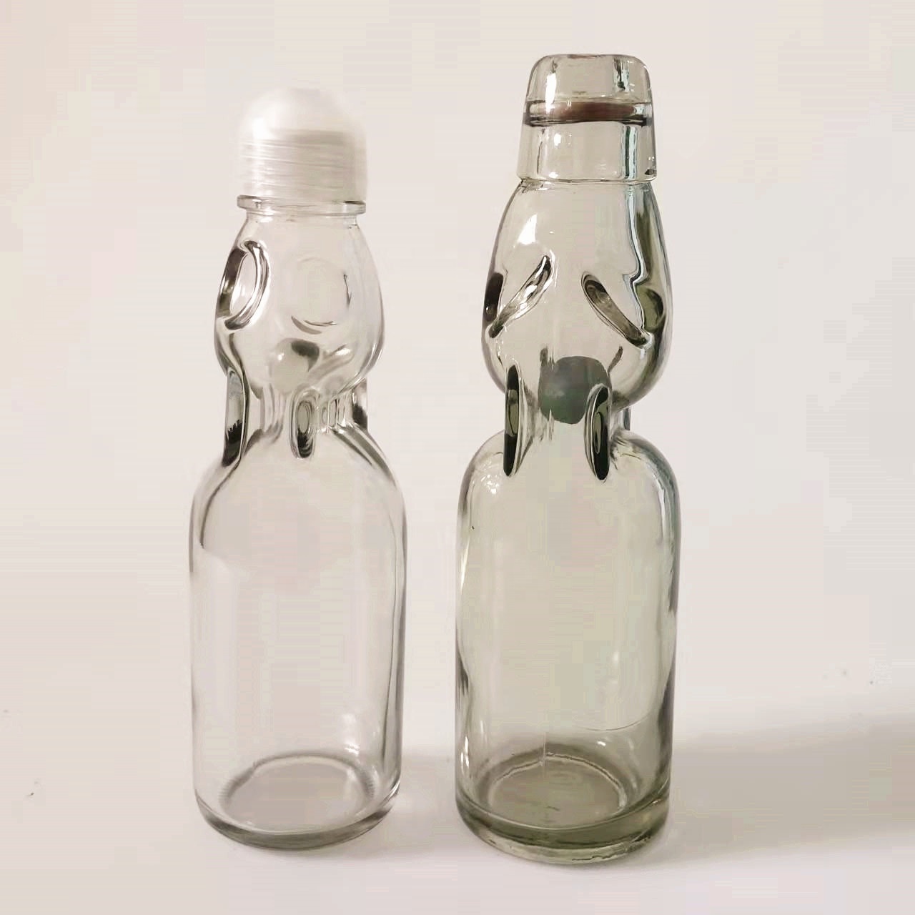 200 ml New Style Soda Carbonated Drink Glass Bottle with Marble Lid