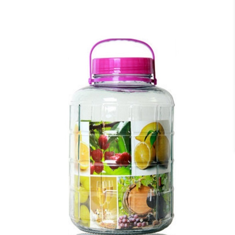 1 Gallon Factory OEM Large Durable Glass Storage Canister Jars With Lid For Home Kitchen