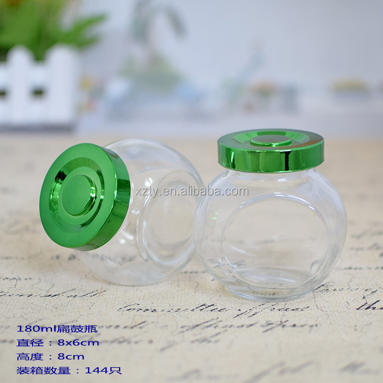 180ml candy spice use titled glass jar wholesale