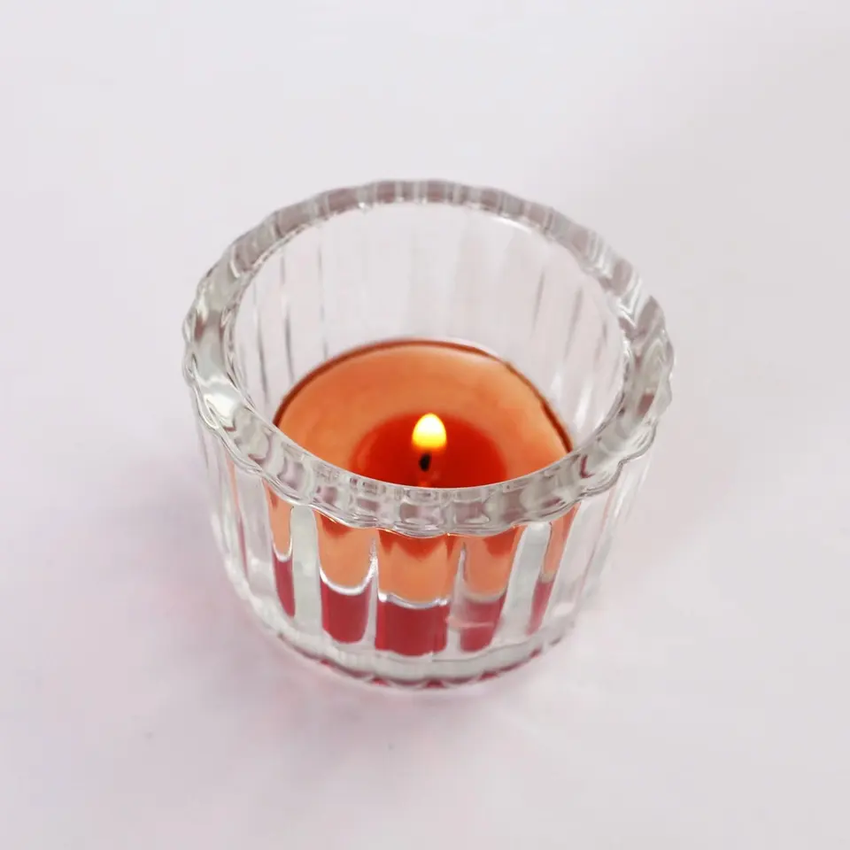 small tea light holder chunky glass tea light candle holder glass tea light votive holder